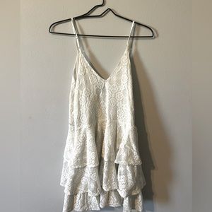 White lace dress